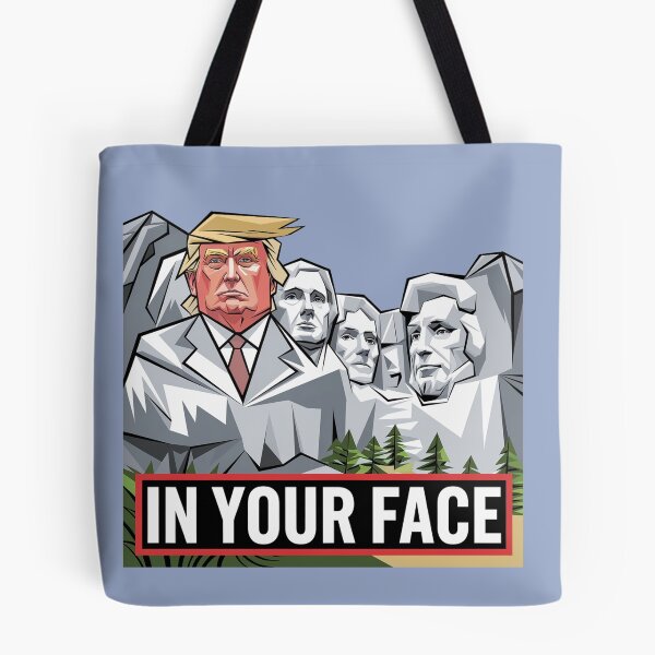 Item preview, Divertida cara de Donald Trump en el monte Rushmore designed and sold by Nature's Fancy.