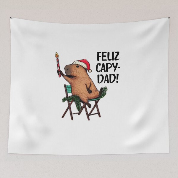 Item preview, Festive Capybara Christmas | Funny Holiday Art for a Cheerful Season designed and sold by MiszungART.