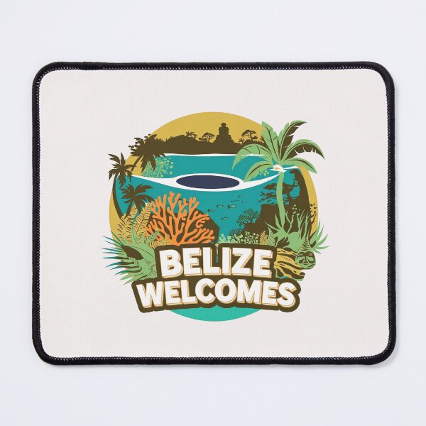 Item preview, Belize Welcomes Flag Map Culture designed and sold by AnimalsDH305.
