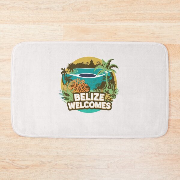 Item preview, Belize Welcomes Flag Map Culture designed and sold by AnimalsDH305.