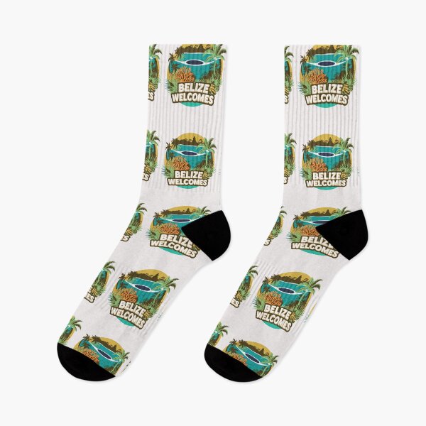 Item preview, Belize Welcomes Flag Map Culture designed and sold by AnimalsDH305.