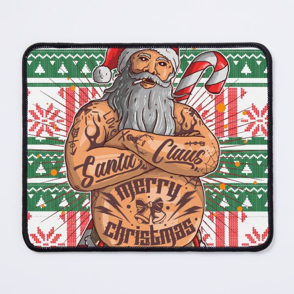 Item preview, Tattooed Santa Claus Merry Christmas  – Funny Holiday Apparel designed and sold by paulo silveira.