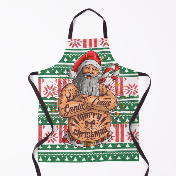 Item preview, Tattooed Santa Claus Merry Christmas  – Funny Holiday Apparel designed and sold by paulo silveira.