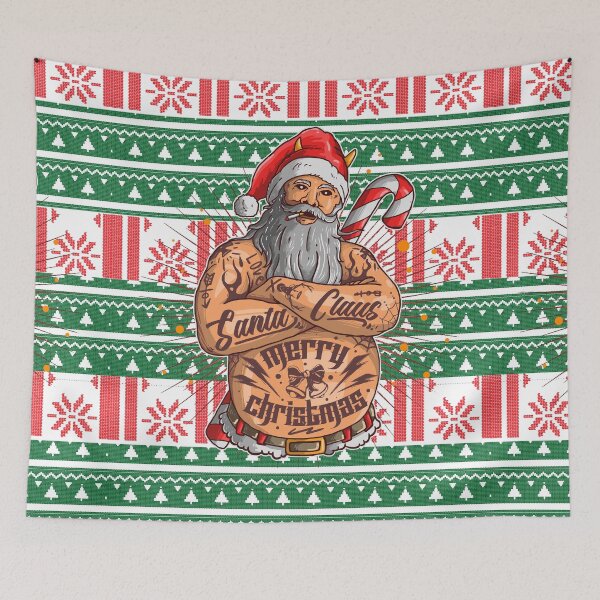 Item preview, Tattooed Santa Claus Merry Christmas  – Funny Holiday Apparel designed and sold by paulo silveira.