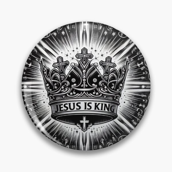 Item preview, Jesus is King Black and White designed and sold by Simplybe1.