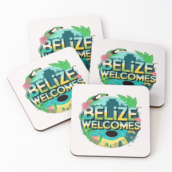 Item preview, Belize Welcomes Flag Map Culture designed and sold by AnimalsDH305.