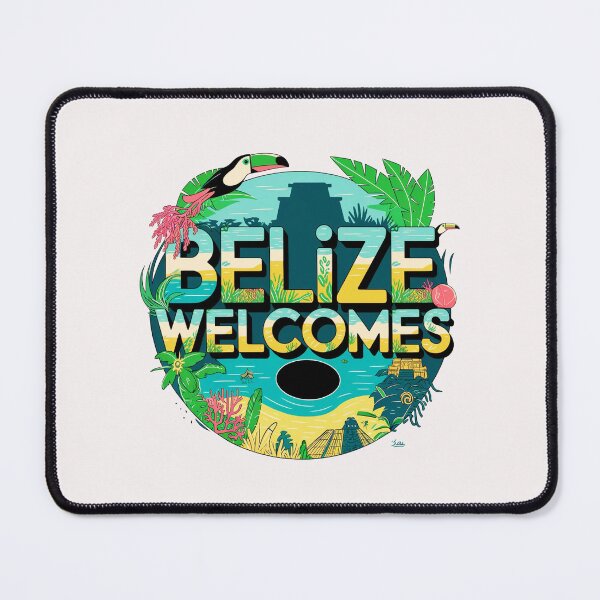 Item preview, Belize Welcomes Flag Map Culture designed and sold by AnimalsDH305.