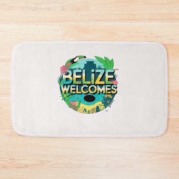 Item preview, Belize Welcomes Flag Map Culture designed and sold by AnimalsDH305.