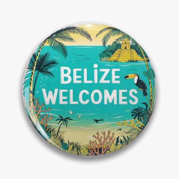 Item preview, Belize Welcomes Flag Map Culture designed and sold by AnimalsDH305.