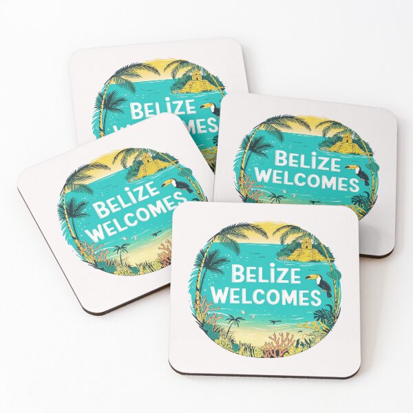 Item preview, Belize Welcomes Flag Map Culture designed and sold by AnimalsDH305.