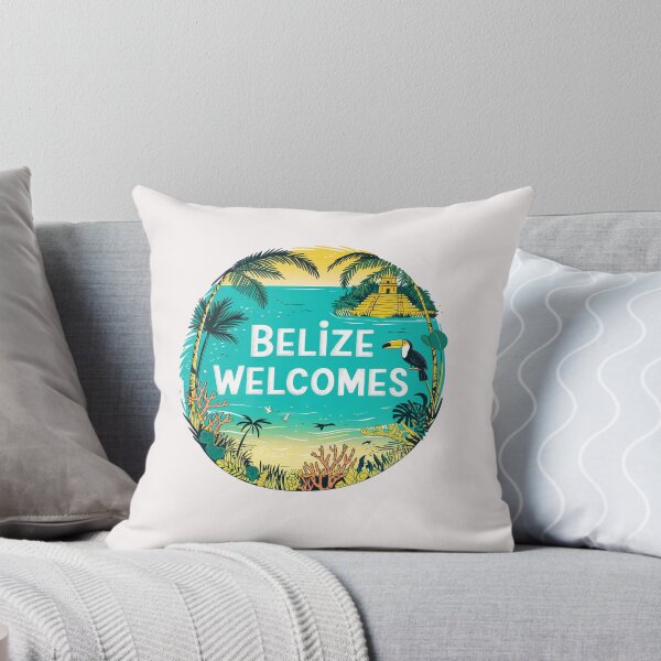 Item preview, Belize Welcomes Flag Map Culture designed and sold by AnimalsDH305.