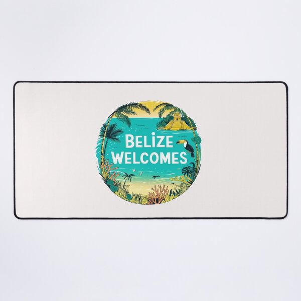 Item preview, Belize Welcomes Flag Map Culture designed and sold by AnimalsDH305.