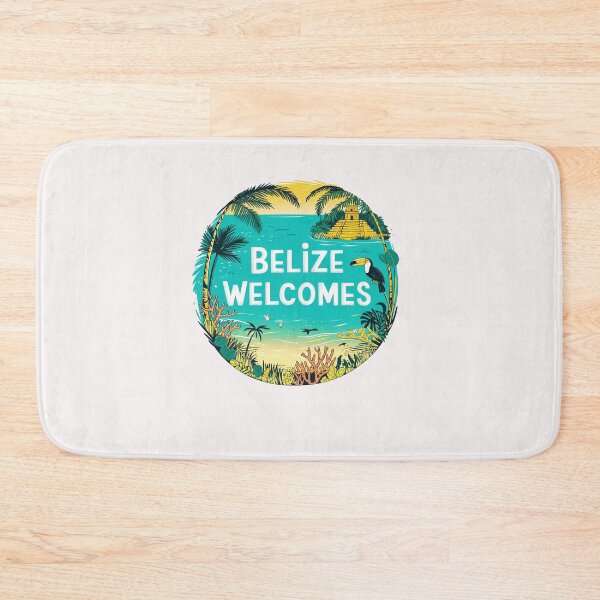 Item preview, Belize Welcomes Flag Map Culture designed and sold by AnimalsDH305.
