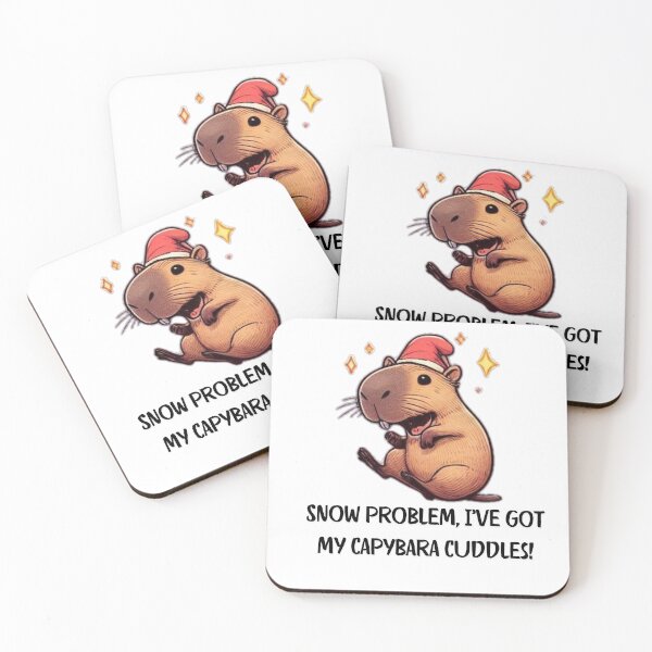 Item preview, Festive Capybara Christmas | Funny Holiday Art for a Cheerful Season designed and sold by MiszungART.