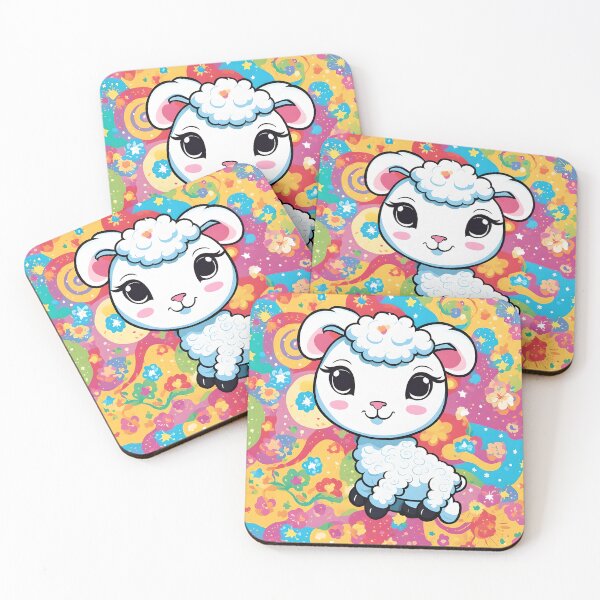 Item preview, Cute lamb on a colorful background designed and sold by lalylaura.