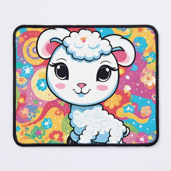 Item preview, Cute lamb on a colorful background designed and sold by lalylaura.