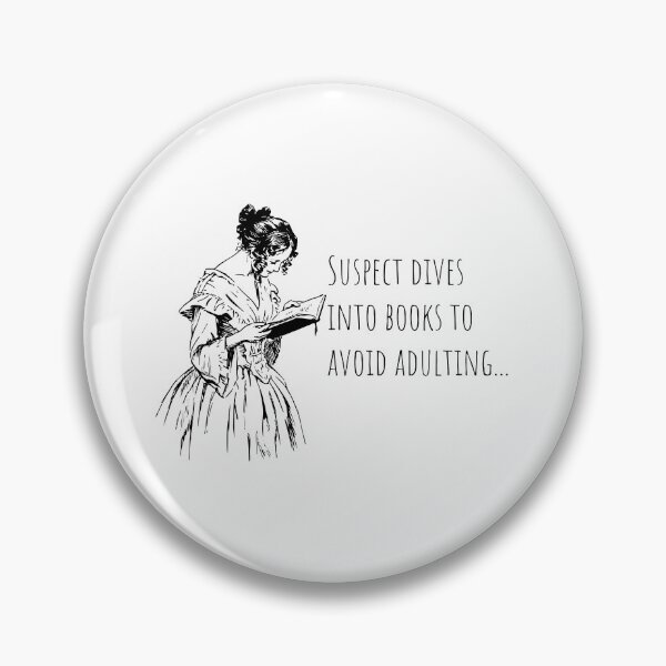 Item preview, Suspect Dives Into Books to Avoid Adulting designed and sold by lisaamakye.