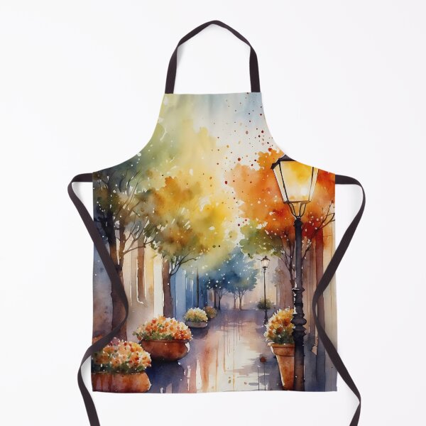 Item preview, Charming Street Scene with Autumn Glow designed and sold by Vitalka-uk.