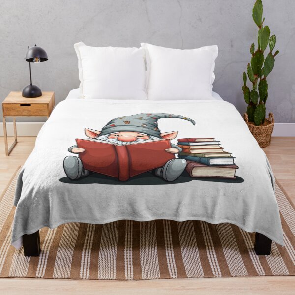 Item preview, gnome with books designed and sold by jkrphoto.