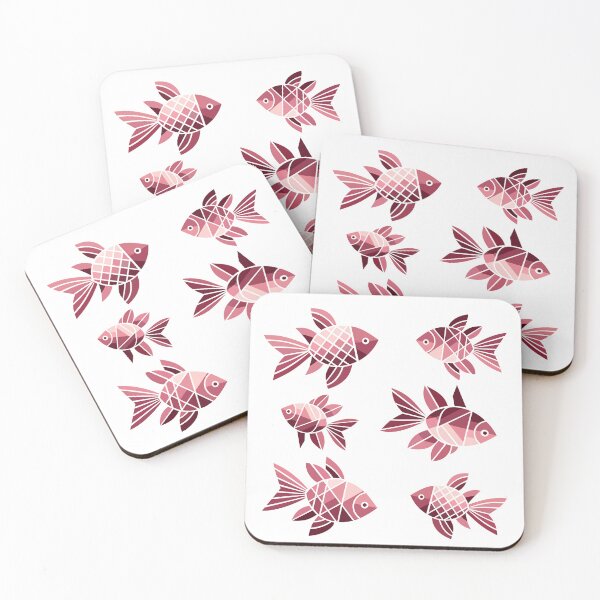 Item preview, Geometric Fish Arrangement - Modern Abstract Design designed and sold by Fikuall.