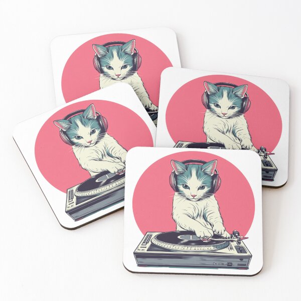 Item preview, Cat DJ Using Turntable designed and sold by AtlanticAvenue.