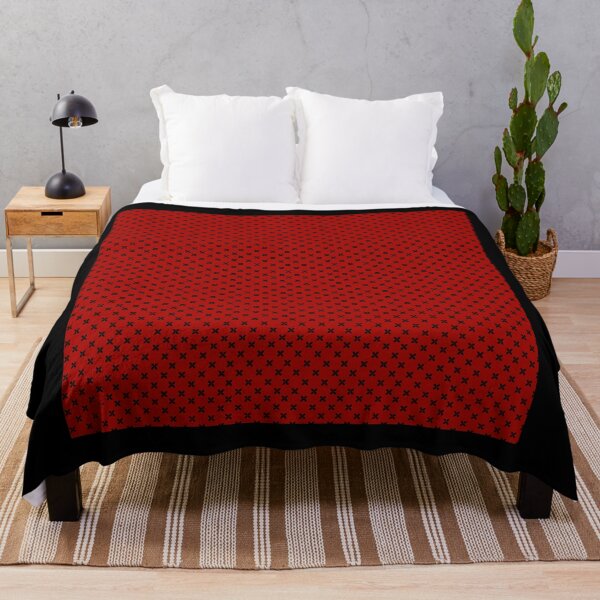 Item preview, repeating geometric pattern of small black crosses designed and sold by IsaMarina.