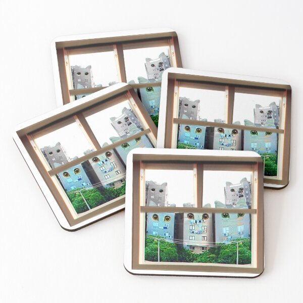 Item preview, Peeping Cats designed and sold by artiom1q2w.