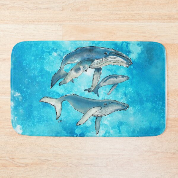 Item preview, Humpback whale family designed and sold by ebozzastudio.