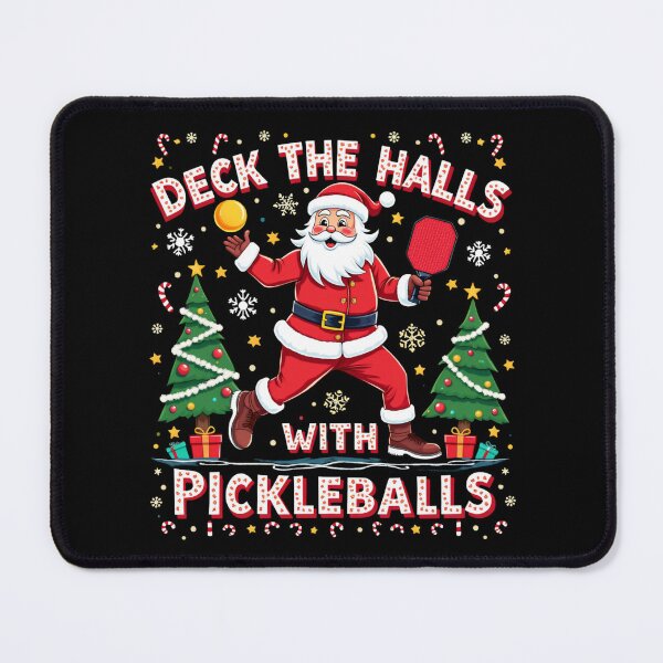 Item preview, Deck The Halls With Pickleballs Pickleballs Funny Sarcastic designed and sold by ArtFromBeyond.