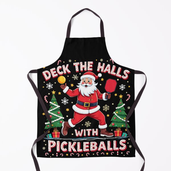 Item preview, Deck The Halls With Pickleballs Pickleballs Funny Sarcastic designed and sold by ArtFromBeyond.