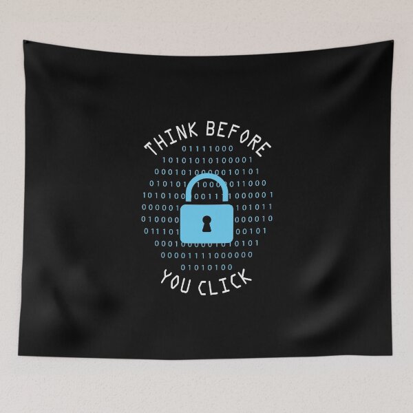 Item preview, Think Before You Click - Online Safety Reminder designed and sold by HandicraftArt.