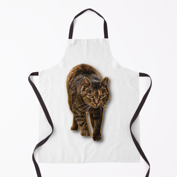 Item preview, A focused cat walking towards the viewer with an intent expression. designed and sold by Piotr Front.