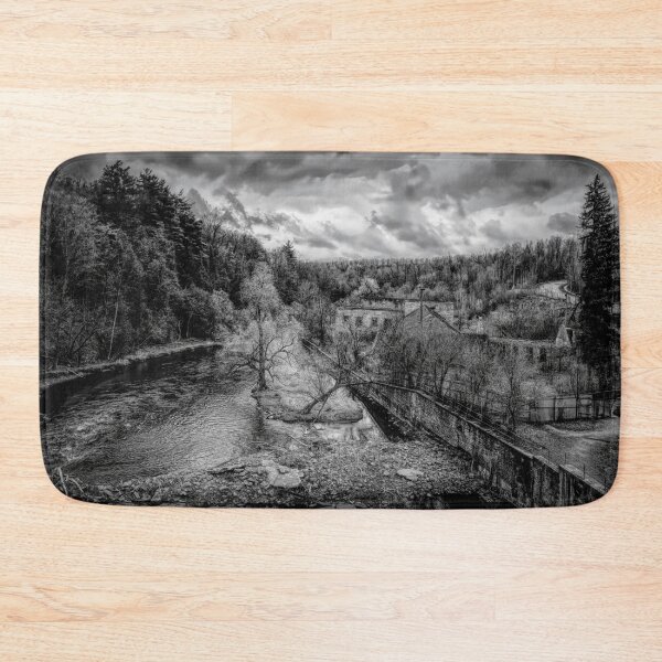 Item preview, Ruins of the Barber Paper Mill, Ontario 2 BW designed and sold by jrtwynam.
