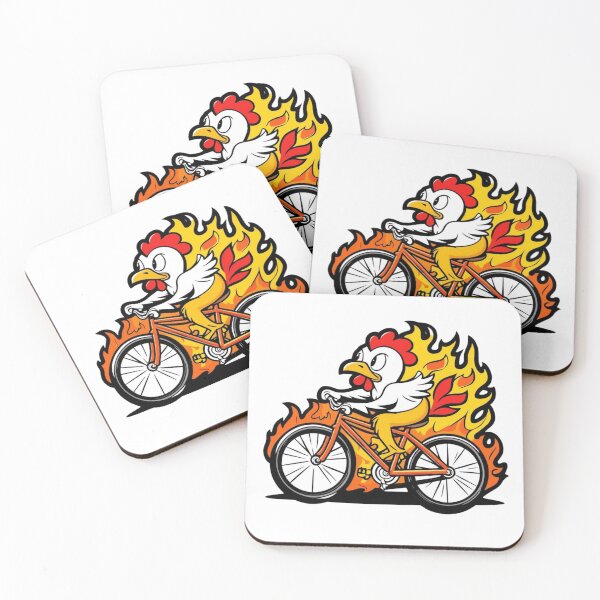 Item preview, Fast chicken on bike designed and sold by MessOnClothes.
