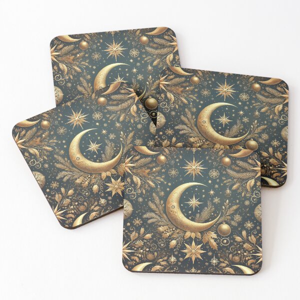 Item preview, Moon and Stars - Celestial Christmas designed and sold by VTcountrydigital.