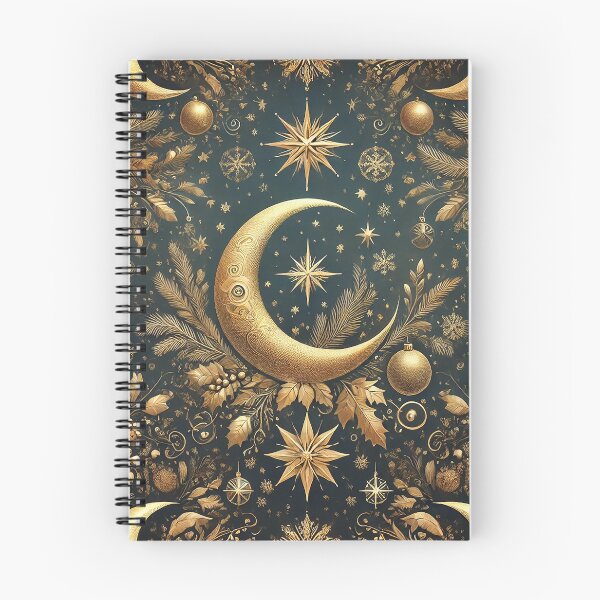 Aperçu de l'œuvre Lune et étoiles - Noël céleste créée et vendue par VTcountrydigital.