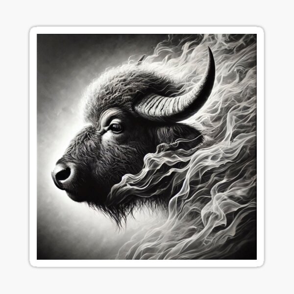 Item preview, Wildfire Guardian: Buffalo Ablaze designed and sold by BloominHuman.