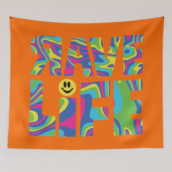 Item preview, Trippy Psychedelic Rave Life designed and sold by ColorZoo.