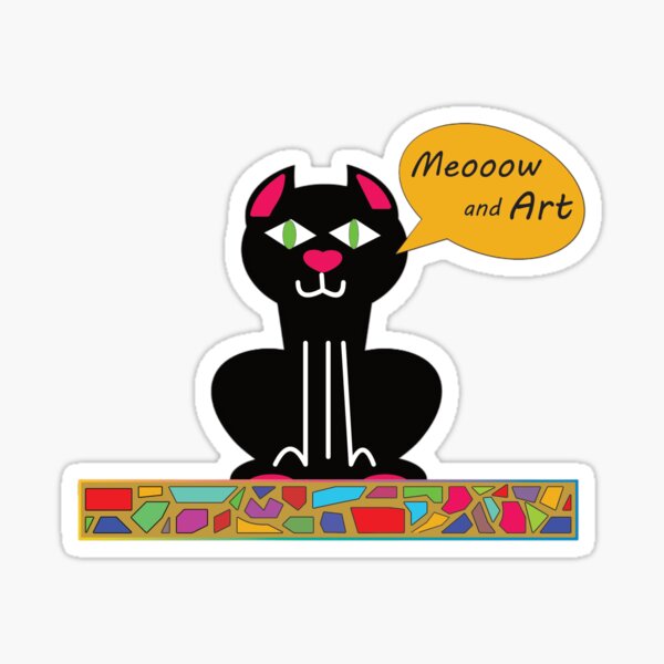 Item preview, Meow and Art designed and sold by dasJAROS.