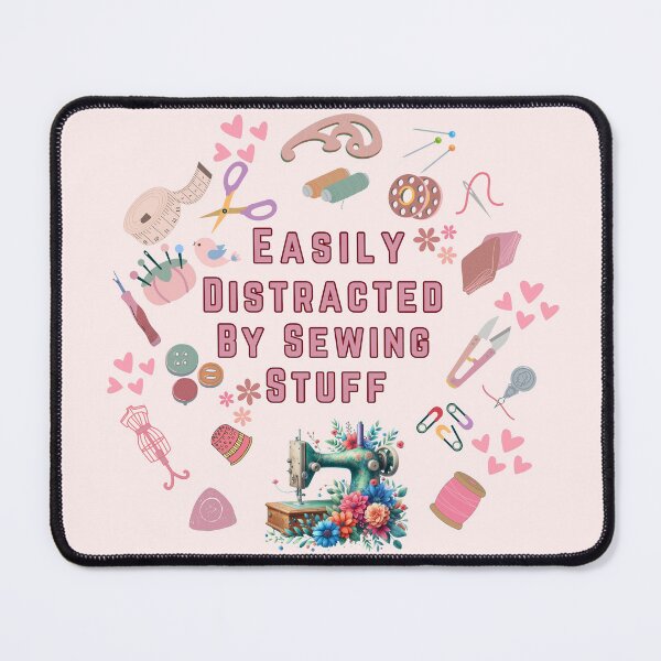 Item preview, Easily Distracted By Sewing Stuff Funny Sewing designed and sold by Wiss2Arts.