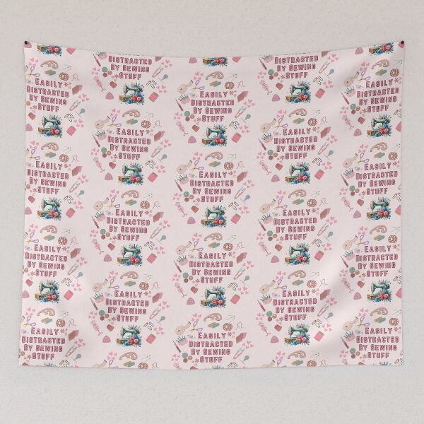 Item preview, Easily Distracted By Sewing Stuff Funny Sewing  designed and sold by Wiss2Arts.