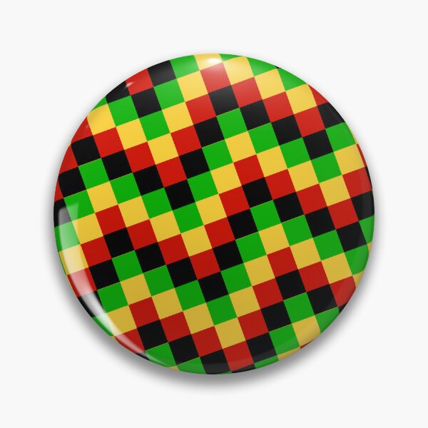 Item preview, Rasta Squares Reggae Rastafari Kwanzaa Africa Jamaican Pattern designed and sold by EvergreenMotifs.