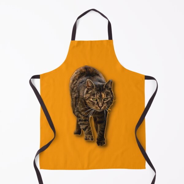 Item preview, A focused cat walking towards the viewer with an intent expression. designed and sold by Piotr Front.