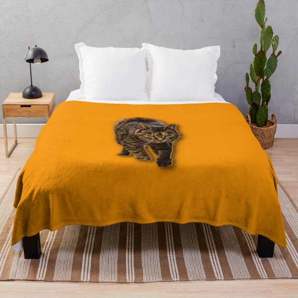 Item preview, A focused cat walking towards the viewer with an intent expression. designed and sold by Piotr Front.