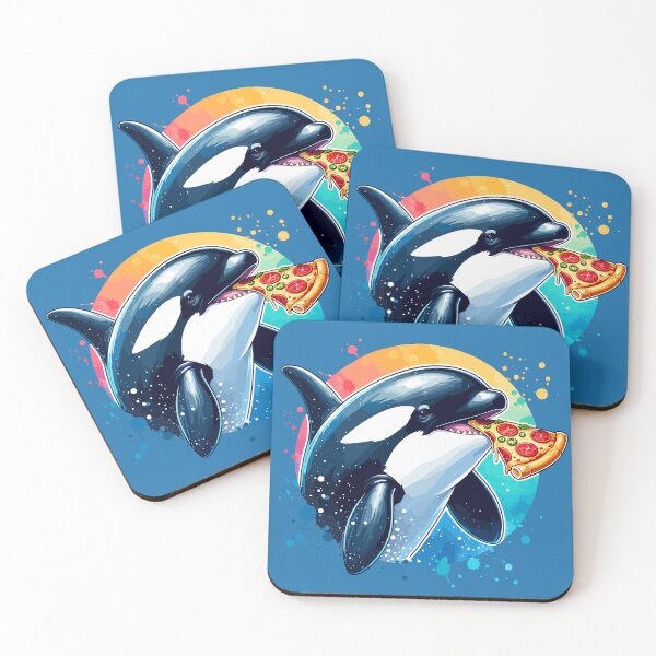 Item preview, Orca Eating Pizza Funny designed and sold by RayCrimson.