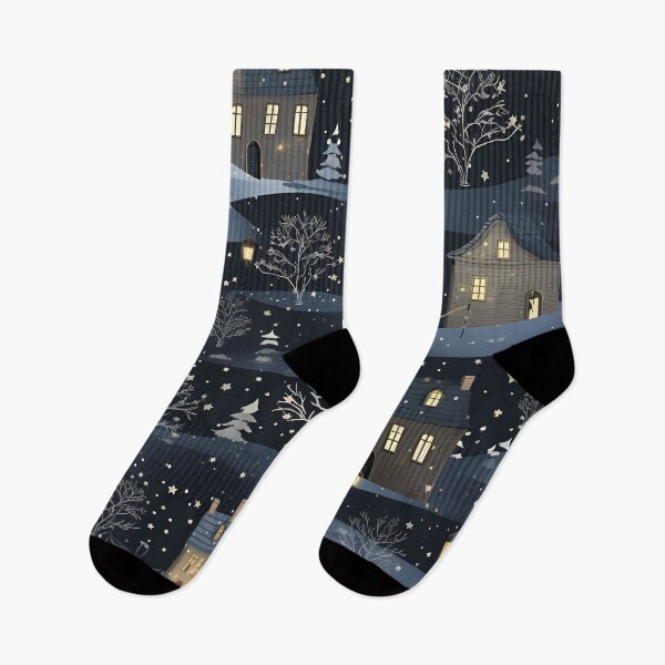 Item preview,  Christmas pattern. Winter city.Winter night.Christmas landscape. designed and sold by MagelliShop.