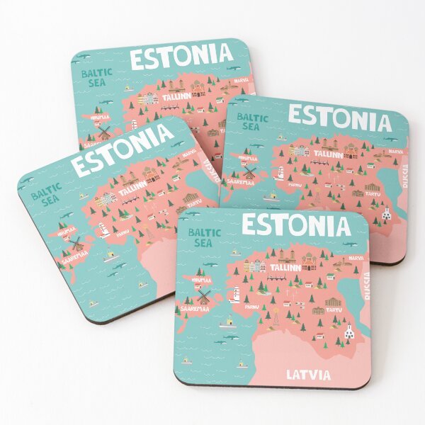 Item preview, estonia map designed and sold by skalihm.