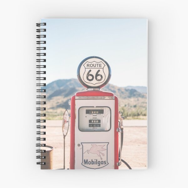 Item preview, Route 66, USA I Deep America vintage retro gas pump in front of Arizona California road landscape to pastel aesthetic of summer under the sun of a stopover at the gas station during a road trip  designed and sold by Julie Travel Photography.