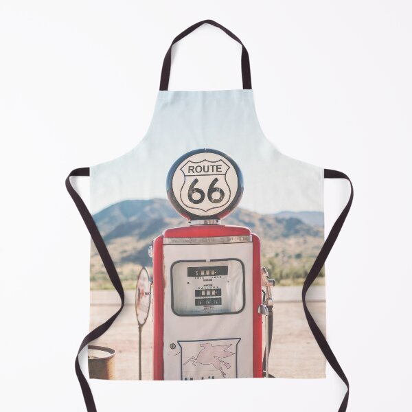 Item preview, Route 66, USA I Deep America vintage retro gas pump in front of Arizona California road landscape to pastel aesthetic of summer under the sun of a stopover at the gas station during a road trip designed and sold by Julie Travel Photography.