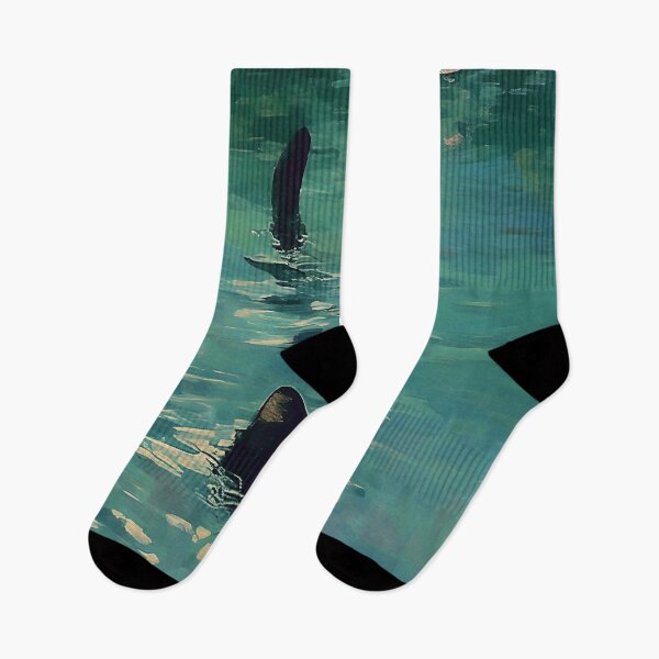 Item preview, Black cat swimming Monet inspiration  designed and sold by Nowshin Tasnim.